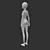 Anime Female Base Mesh: Perfect for 3D Anime Characters 3D model small image 6