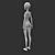 Anime Female Base Mesh: Perfect for 3D Anime Characters 3D model small image 7