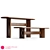 Samurai ST 01 - Stylish Wood Table 3D model small image 8