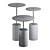 Modern Cocktail Tables in Various Sizes and Colors 3D model small image 4