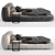 Elegant Gray Bed Set 3D model small image 3