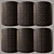 Sleek Ebony Granite Bricks 3D model small image 1