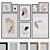 Modern Abstract Picture Frame Set 3D model small image 1