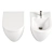 BelBagno Marino Rimless Toilet 3D model small image 2