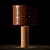 Shinola Parker Rustic Wood Table Lamp 3D model small image 4