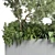 Outdoor Plant Collection: 68 Pot Plant Bush Grass and Tree Palm Concrete Vase 3D model small image 4