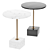Marble Cube Side Table: Elegant Simplicity 3D model small image 1