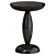 Sleek Noir Adonis Side Table 3D model small image 1