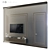 Modern TV Wall Mount Set 3D model small image 1