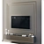 Modern TV Wall Mount Set 3D model small image 2