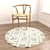 Versatile Round Rugs Set - VRayFur & Displacement 3D model small image 6