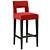 Modern Hugo Bar Stool: Stylish, Textured, and Easy to Use 3D model small image 1