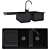 Modern Double Granite Sink 3D model small image 4