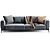 Sleek Modern Russo Sofa 3D model small image 4