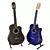 Versatile Acoustic Guitar with 2 Stylish Finishes 3D model small image 5