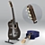 Versatile Acoustic Guitar with 2 Stylish Finishes 3D model small image 6
