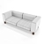 Minimalistic Leather Sofa 3D Model 3D model small image 6