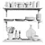 Deluxe Kitchen Decor Set 3D model small image 6