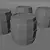 Minimalist Poly Barrel 3D model small image 3