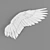 Feathered Elegance: Wing Decor 3D model small image 1