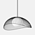 Fabronia Grid Glass Ball Pendant 3D model small image 1