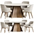 Elegant Foyer Dining Set 3D model small image 2