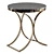 Modern Luxe Black Marble Side Table 3D model small image 1