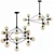 Sleek MODO LED Chandelier 3D model small image 3