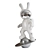 Cosmic Bunny Sculpture 3D model small image 3