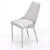 AERO B140 Dark Grey Velvet Chair 3D model small image 5