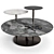 Elegant Minotti Jigger Coffee Table Set 3D model small image 1