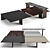 Modern Minotti Keel Coffee Tables 3D model small image 1