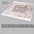 West Hollywood Peach Abstract Rug | Kover.ru 3D model small image 2