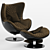 Cozy Egg Chair: The Perfect Nest 3D model small image 2