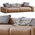 Jesse Leather Sofa Daniel: Stylish and Versatile 3D model small image 1