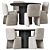 Modern Evie Dining Table | Sleek Design 3D model small image 2