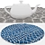 Versatile Rug Set: 8 Rugs with Folded and Unfolded Options 3D model small image 4