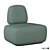 Sleek Clip Easy Chair by Secolo 3D model small image 3