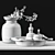 Exquisite Decor Collection: Candleholder, Jug & Bowl 3D model small image 7