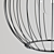 Modern Black Pendant Lamp 3D model small image 4