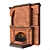 Elegant Brick Fireplace: Classic Charm 3D model small image 4