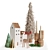 Festive Holiday Decor Set 3D model small image 1