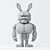 Fierce Bunny 3D Model 3D model small image 2