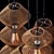 Rattan Zigzag Pendant Lamp - Modern, Handcrafted Design 3D model small image 3