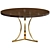 Elegant Trinity Dining Table 3D model small image 1