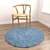 Versatile Round Rugs Set 3D model small image 2