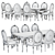 Elegant Pranzo Dining Table: Andrea Fanfani 3D model small image 4