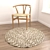 Versatile Round Rugs Set 3D model small image 2