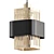 Glam Noir Gold Pendant Light 3D model small image 1