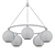 Elegant Solitaire Gray Chandelier 3D model small image 2